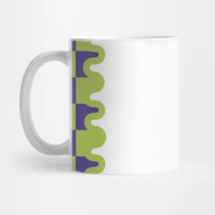 90s Checkerboard - Purple Green Mug